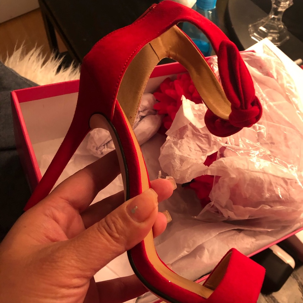 Red justfab shoes